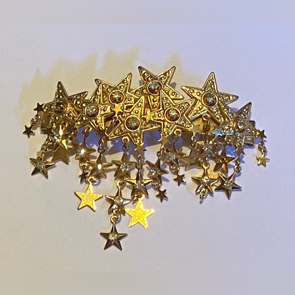 Vintage Celestial Stars Rhinestone  Kirk’s Folly Piece #9204 READ DESCRIPTION